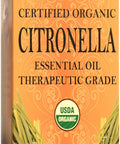 Organic Citronella Essential Oil (4 oz) USDA Certified by Mary Tylor Naturals (100% Pure and Natural) Therapeutic Grade Ideal for Aromatherapy, Relaxation, DIY Skin Care and More