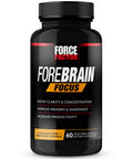 Forebrain Focus Brain Booster, Brain Supplement to Boost Clarity & Concentration, for Memory & Sharpness & Increase Productivity, Nootropic Brain Support Supplement, 60 Capsules, Black (FFS-00923-FG)