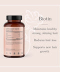 Biotin 10000mcg Gummies - Hair Growth Vitamins for Women Ãƒâ€šÃ¢â‚¬â€œ Shine, Volume & Strength - for Hair Skin and Nails - Vegan, Non-GMO, Gluten Free Womens Beauty Supplements - 60 Strawberry Gummies
