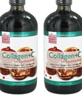 Neocell Laboratories Collagen +C Pomegranate Liquid, Pack of 2-16 oz (32 oz Total)