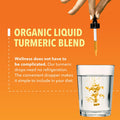 Organic Liquid Turmeric Supplement With Black Pepper - Liquid Turmeric 1000Mg Enhanced Absorption For Digestive & Joint Support - Non-Gmo, Vegan Organic Turmeric Curcumin With Black Pepper, Unflavored