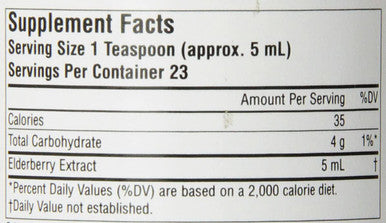 Planetary Herbals Elderberry Syrup, 4 Fluid Ounce
