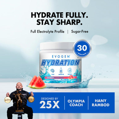Evogen Hydration - Electrolytes Powder | Sugar-Free Electrolyte Powder Supplement for Hydration Energy and Recovery | Coconut Water B Vitamins Potassium | Watermelon | 30 Servings