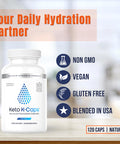 Hi-Lyte Keto K-Caps Electrolyte Capsules | Keto Approved Electrolyte Supplement | Hydrate Fast & Beat Leg Cramps | 700Mg Potassium, Sodium, Magnesium | No Maltodextrin | 120 Caps