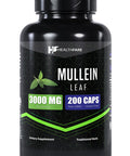 Healthfare Mullein Leaf Capsules | 3000Mg | 200 Count | Support Lung Cleanse & Respiratory Health | Max Potency Formula | Non-Gmo And Gluten-Free