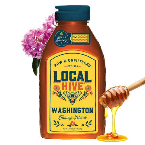 Local Hive Clover Raw & Unfiltered ÃƒÂ¢Ã¢â€šÂ¬Ã¢â‚¬Å“ 16 oz | 100% Pure U.S. Honey | Natural Sweetener Sourced from American Bees & Beekeepers | Premium Clover Flavor | Ideal for Tea, Baking & Cooking