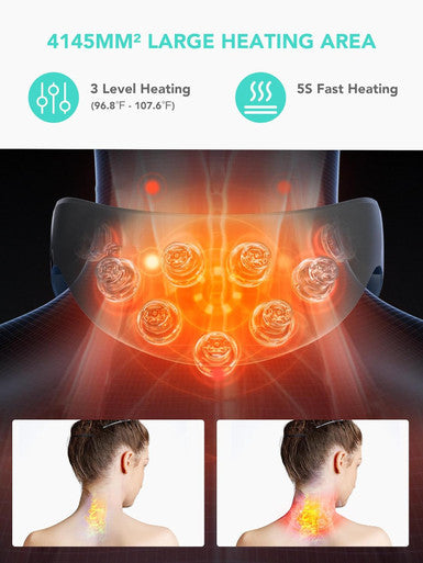 Skg Neck Massager With Heat, 9D Portable Deep Tissue Neck Massager, Cordless Electric Cervical Massager Gifts For Men And Women G7 Pro-Max