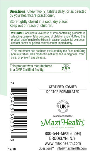 Maxi Health Chewable Multi YUMS - Multivitamins & Minerals - Assorted Flavors - 90 Chewies - Kosher