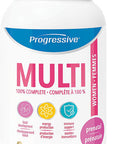 Progressive MultiVitamins Prenatal Formula - 60 Capsules | Made with Vitamins K2 and D3, Folic Acid, Whole Food Concentrates, Ginger, Cranberry, GHA and Flax Seed