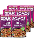 SOMOS Variety Simmer Sauce - 1 Taco Pouch + 1 Pastor Pouch + 1 Fajita Pouchs - Gluten Free - Plant Based - Non-GMO - All Natural - Perfect for Steak, Chicken, & More - 8oz (3 Pack)