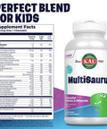 KAL Kids MultiSaurus Vitamins & Minerals | Berry, Grape & Orange Flavor | Childrens Daily Multivitamin | 180 Chewables