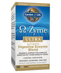 Garden of Life Vegetarian Digestive Supplement - Omega Zyme Ultra Enzyme Blend for Digestion, Bloating, Gas, and IBS, 180 Capsules