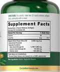 Olive Oil Supplement 2000mg 120 Softgels Cold Pressed Extra Virgin Olive Oil Non-GMO Gluten Free by Carlyle