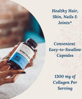 Live Conscious Beyond Collagen Multi Collagen Capsules - Types I, Ii, Iii, V & X Hydrolyzed Blend With Biotin & Vitamin C For Hair, Skin, Nails 90 Capsules (2-Pack)