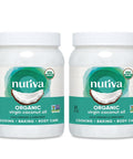 Nutiva Organic, Cold-Pressed, Unrefined, Virgin Coconut Oil from Fresh, non-GMO, Sustainably Farmed Coconuts, 15-ounce