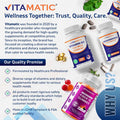 Vitamatic Lutein 40mg with Zeaxanthin 10mg, Eye Health Support Supplement, 240 Softgels