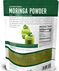 Certified Organic Moringa Oleifera Powder 454 g | Plant Proteins, Amino Acids, Antioxidants and Vitamins - Drumstick Leaf Powder | RAW, USDA Organic, Non-GMO, Vegan, Kosher