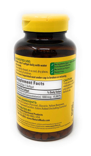 Nature Made Vitamin B12 1000 Mcg 400 Softgels