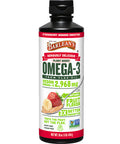 Barlean's Strawberry Banana Omega 3 Liquid Flaxseed Oil With 2 968 Mg Vegan Omegas 3 6 9 Smoothie Supplements For Kids and Adults From Cold Pressed Flax Seed Oil Non-Gmo and Gluten Free 16 Oz