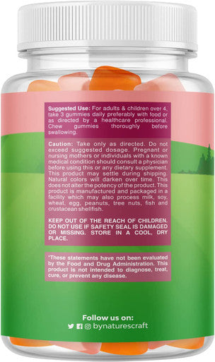 Kids Fiber Gummy Prebiotics Supplement - Soluble Fiber Gummies for Kids Constipation Relief Digestive Health and Leaky Gut Repair - Kids Fiber Gummies Immune System Booster Delicious Gummy Vitamins