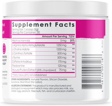 SkinnyFit Jump Start Pre Workout Supplement for Women 30 Servings - Creatine Free Powdered Mix Drink to Help Increase Energy, Focus, and Endurance, Pink Lemonade Flavor