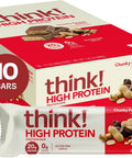 think! Protein Bars, High Protein Snacks, Gluten Free, Kosher Friendly,Variety Pack, Nutrition Bars, 2.1 Oz per Bar, 12 Count (Packaging May Vary)