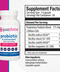 Just Thrive Probiotic & Antioxidant Supplement - 100% Spore-Based Digestive And Immune Support - Gluten 30 Caps