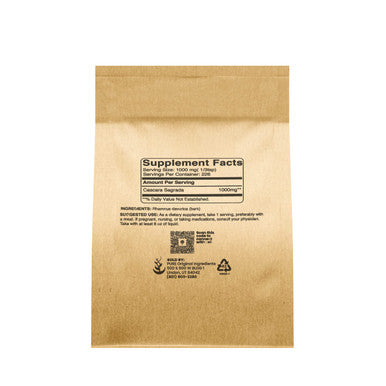 PURE ORIGINAL INGREDIENTS Cascara Sagrada (8Oz) Non-Gmo & Gluten-Free, Glycosides