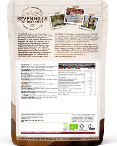 Sevenhills Wholefoods Organic Gelatinised Maca Powder 1kg