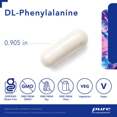 Pure Encapsulations DLPhenylalanine 500 mg 90 vcaps