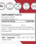 Supersmart Taxifolin 60 mg Per Day Dihydroquercetin Extract from Siberian Larch for Vascular Protection Antioxidant Russian NonGMO Gluten Free 100 Tablets