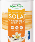Precision All Natural Whey Isolate - Vanilla Dleight flavour, 850 g | Hormone-free and gluten-fee