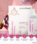 Codeage Liposomal Women's Daily Vitamins Liquid Pouch Formula Vegan Omega-3 Liquid Multivitamin Supplement Biotin Vitamins A B C D E Riboflavin Berry - Non-GMO - 30 Pouches