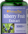 Bilberry Extract by Puritan's Pride Contains Antioxidant Properties* 1000mg Equivalent 180 Rapid Release Softgels