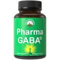 Pharma Gaba Vegan Capsules. Ultra High Purity All Natural Patented Gaba Supplement. Non-Drowsy Support For Calm Mind, Mental