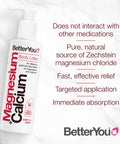 BetterYou Natural Magnesium Lotion for Bones, 6.33 Fl Ounce