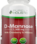 Purely Holistic D Mannose 1300Mg, 3-In-1 Formula D-Mannose Capsules With Cranberry & Hibiscus, 240 Fast Acting Vegan Capsules, Natural Urinary Tract & Bladder Health Support, High Strength, For Men & Women