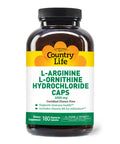 Country Life - L-Arginine L-Ornithine Caps Amino Acid Complex With Vitamin B6 57747