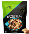NUT CRAVINGS - Raw Brazil Nuts, Unsalted, No Shell, Whole, (16oz - 1 LB) Packed Fresh in Resealable Bag - Kosher Healthy Snack, Food Assortments