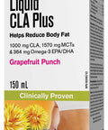 Webber Naturals MetaSlim, CLA (Conjugated Linoleic Acid) Plus Omega-3, Liquid, Grapefruit Flavour, 1,000 mg, 364 mg, 150 mL