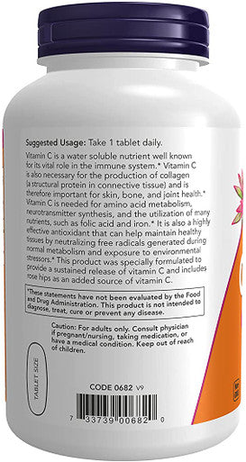 Now Foods Vitamin C-1000 Sustained Release 250 Tablets