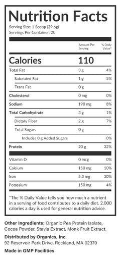 Beam Vegan Protein Powder Organic Pea Protein Isolate 20g Plant-Based Protein per Serving Third-Party Tested No Added Sugar Dairy Free Soy Free Gluten Free 20 Servings Chocolate