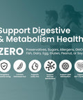Upnourish Probiotics - 200 Billion Cfus, 15 Strains, Prebiotics & Enzymes - 60 Vegan Capsules