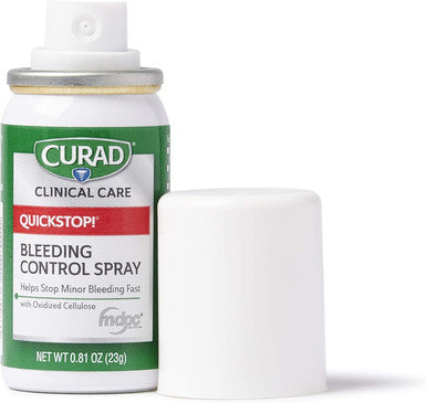 Curad QuickStop Bleeding Control Spray For Minor Cuts & Scrapes .81oz (1 Count)