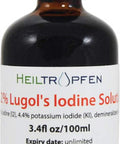 Heiltropfen 2.2% Lugol's Iodine Solution 3.4 Fl Oz | Pharmaceutical Grade Ingredients | Lugols Solution Made with Iodine and Potassium Iodide.