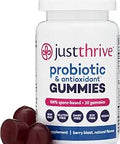 Just Thrive Probiotic Gummies Kids Men and Womens Probiotic for Digestive and Overall Health 30 Count