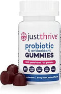 Just Thrive Probiotic Gummies Kids Men and Womens Probiotic for Digestive and Overall Health 30 Count