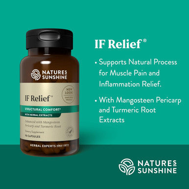 Nature'S Sunshine IF Relief 90 Capsules | Powerful Combination of Herbs That May Support The Body's Natural Process for Dealing with Muscle Pain Following Exercise