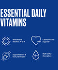Bulletproof Vitamins A-D-K, 30 Softgels, 900Mcg Vitamin A, With 5000 Iu D3, K1, K2, K3, High Potency Keto Supplement For Heart, Bone Health And Immune Support