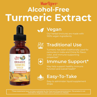 Maryruth Organics Joint Health Liquid Drops & Turmeric Gold Drops | USDA Organic & Clean Label Project Verified | Vitamins for Joint Immune Digestive Support | Vegan Non-GMO Gluten